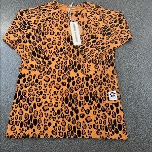 Mini Rodini Wild Safari Orange Dress